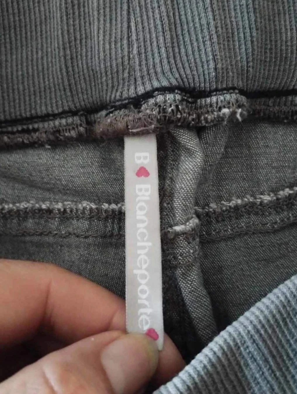 Grijze soepele broek met elastische taille, Blancheporte T40 – photo 4